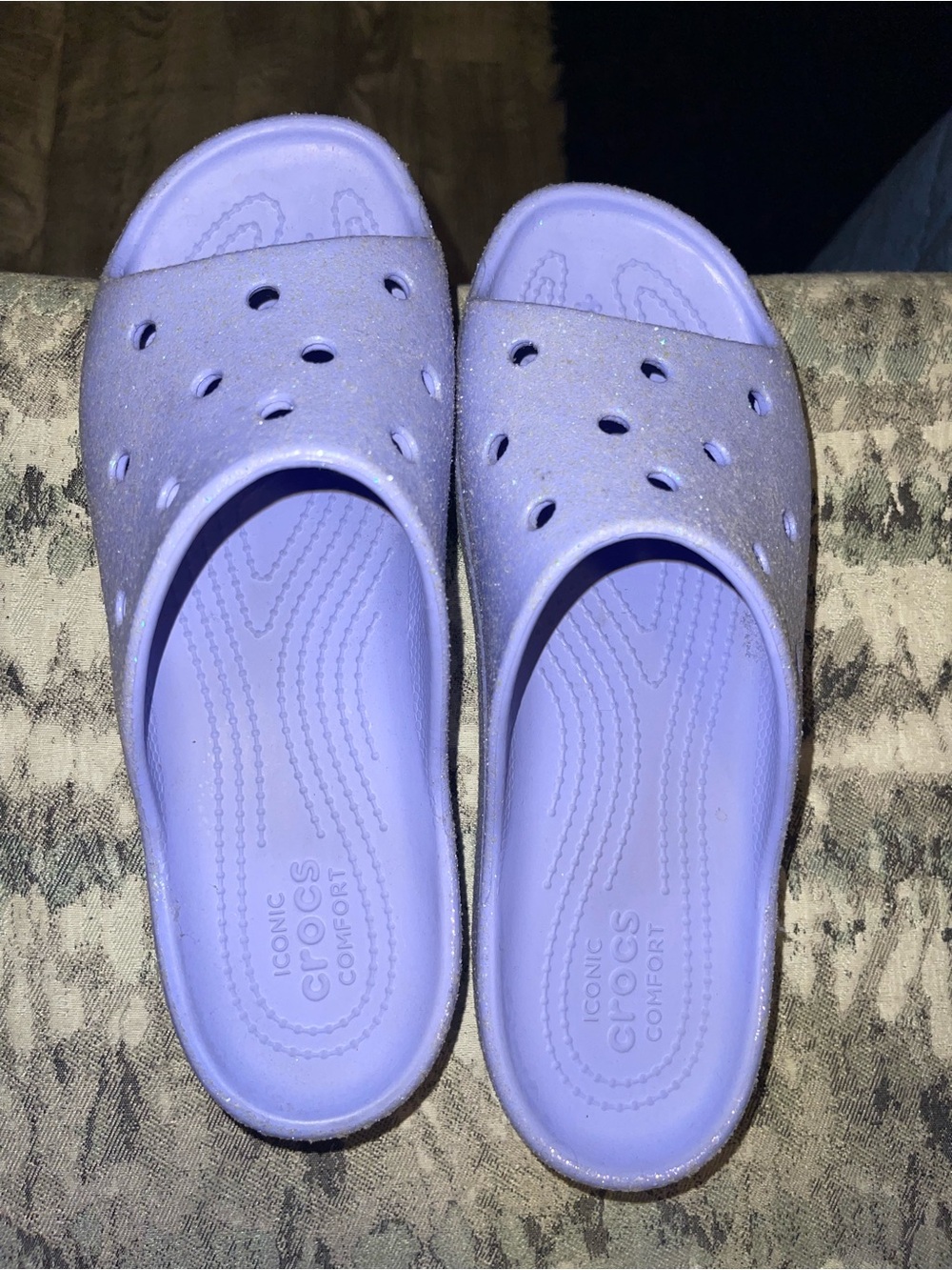 CROCS Glitter Slides